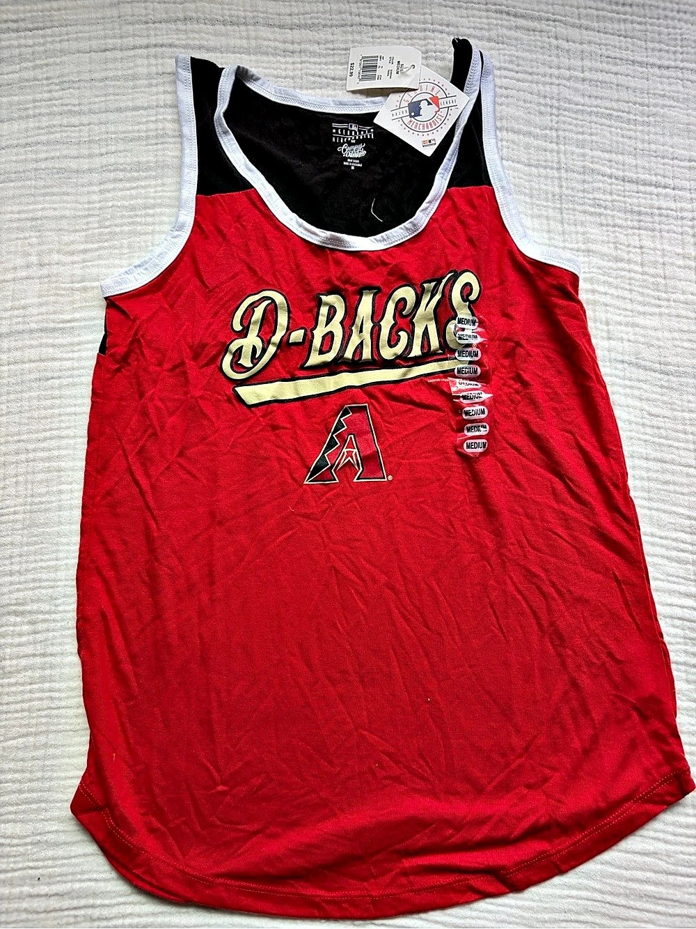 MLB Arizona Diamondbacks D-Backs Baseball Tank Red Size Medium NWT